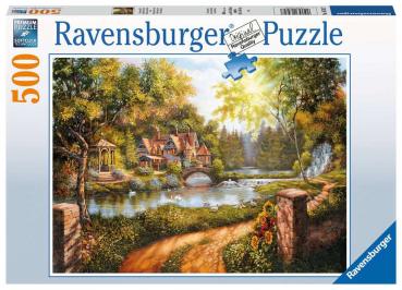 Ravensburger Puzzle - Cottage am Fluß - 500 Teile