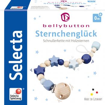 Sternchenglück - Schnullerkette - blau