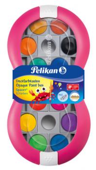 Pelikan Farbkasten Space+® inkl. Deckweiß - magenta - 12 Farben