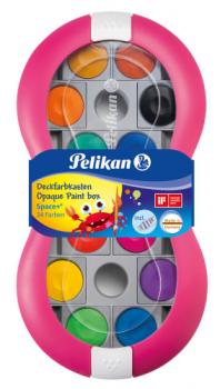 Pelikan Farbkasten Space+® inkl. Deckweiß - magenta - 24 Farben
