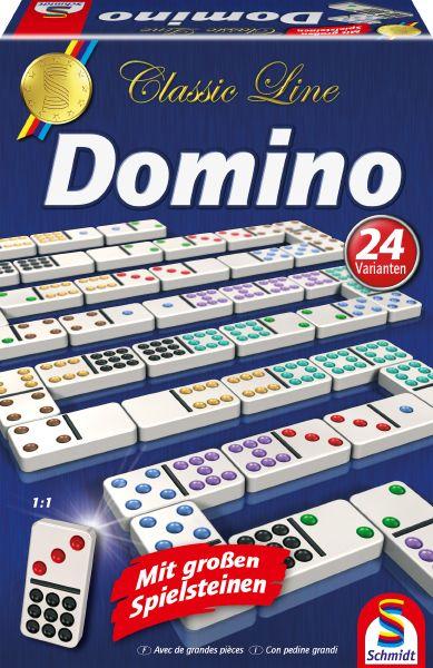 Domino mit extra großen Spielsteinen